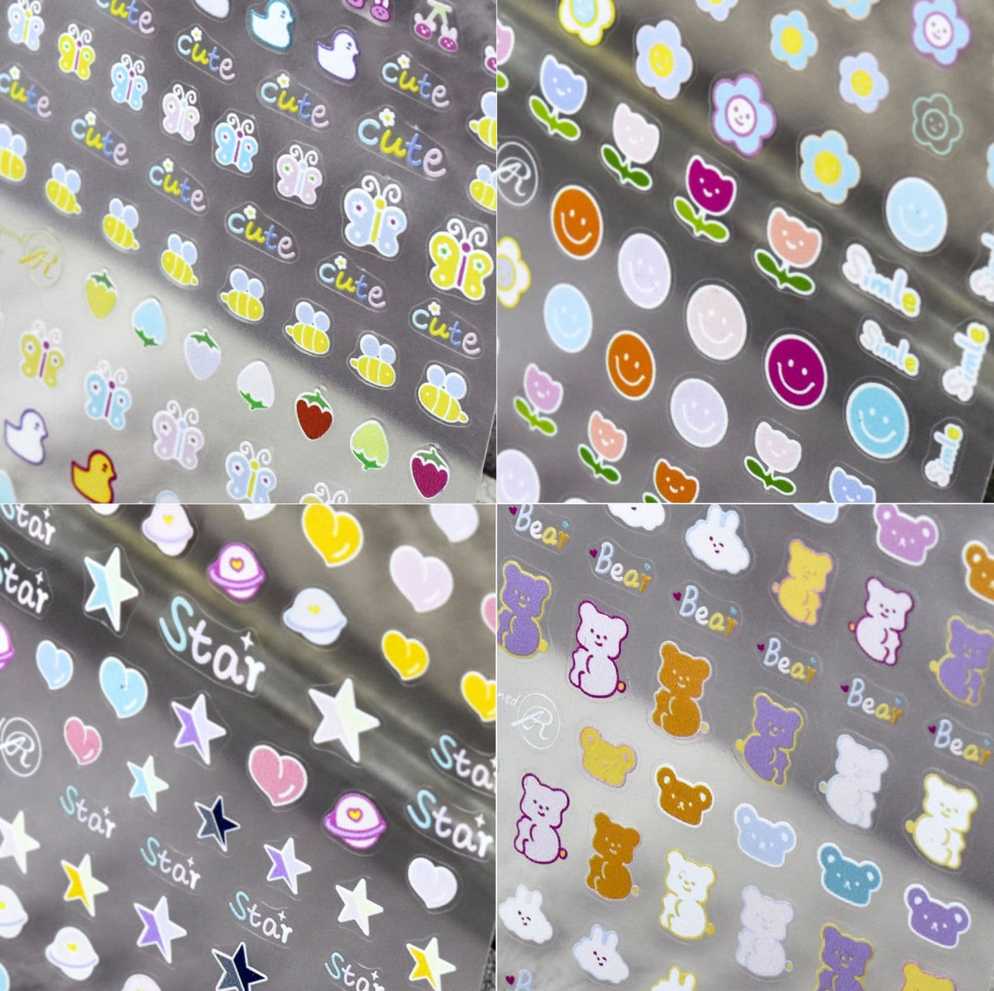 5D Cute Spring Day Themed Nail Art Stickers (to1488, to1490, to1492, to1494)