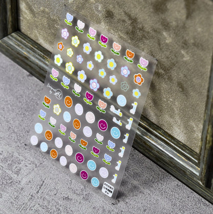 5D Cute Spring Day Themed Nail Art Stickers (to1488, to1490, to1492, to1494)