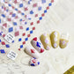 5D Plaid Pieces Themed Nail Art Stickers (to610, to611, to612, to992)