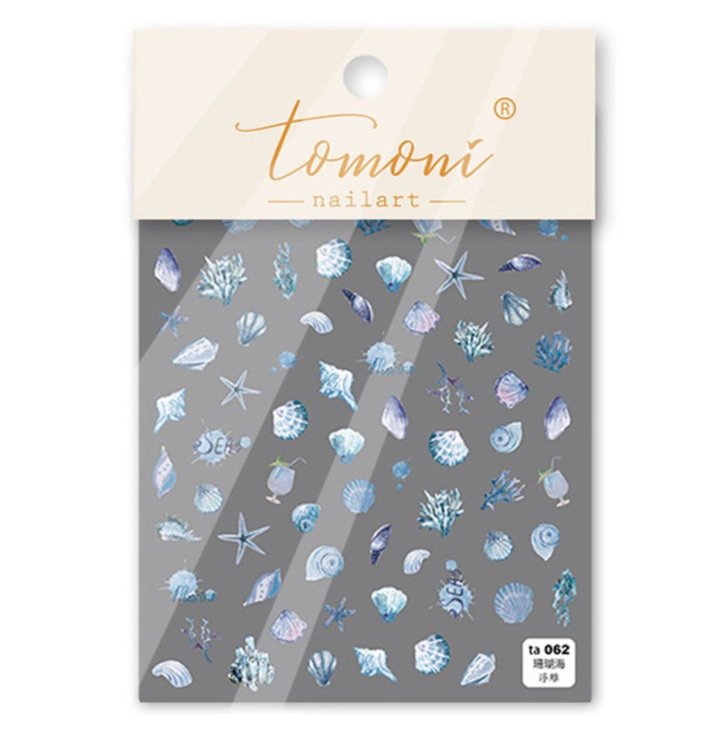 5D Seashell Ocean Themed Nail Art Sticker (ta055,ta060,ta061,ta062,ta063)
