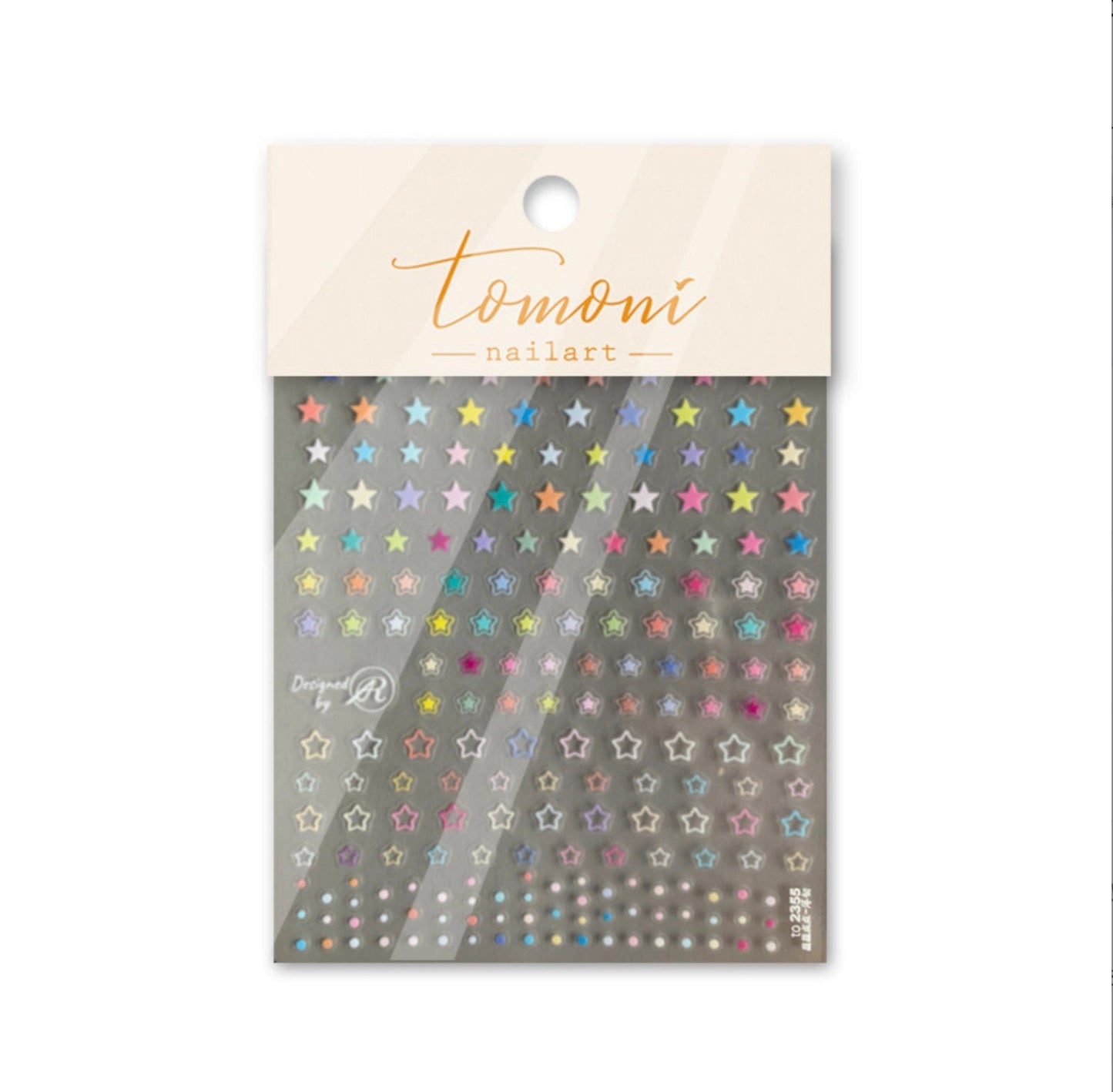 5D Star and Hearts, Shaped Themed Nail Art Stickers (to2351, to2352)