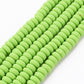 6MM Light Green Polymer Clay Bead Strands