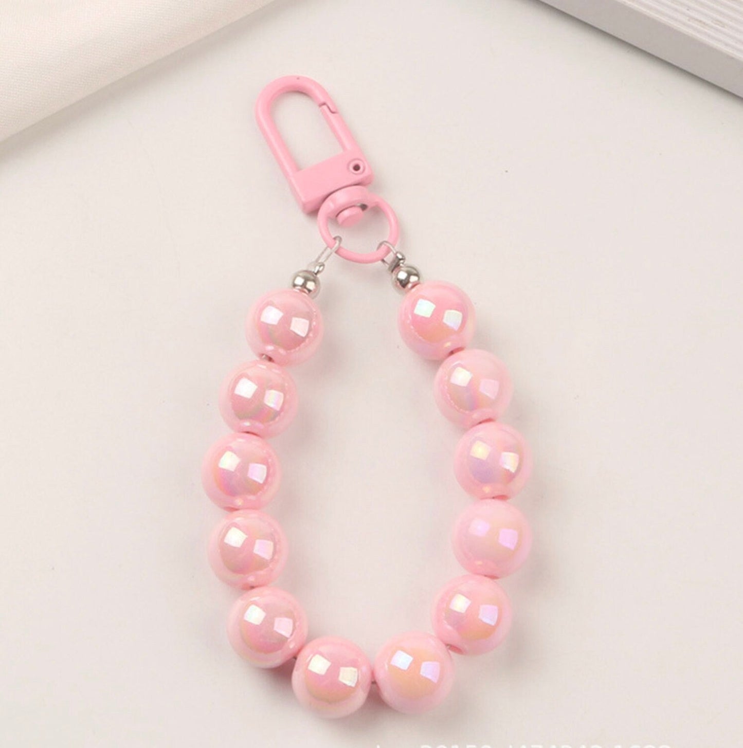 7.5CM Pearlescent Keychain, Key ring, Phone Lanyard