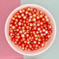 8MM Orange Mermaid Gradient Acrylic Round Ball Beads