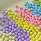 8MM x 8MM Paper Star Themed Enamel Coated Metal Beads