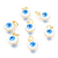 9.5MM 18K Gold Plated Brass Evil Eye Charm