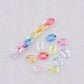 AB Transparent Rainbow Colored Acrylic Plastic Chain Links Pieces (20mm x 14mm)