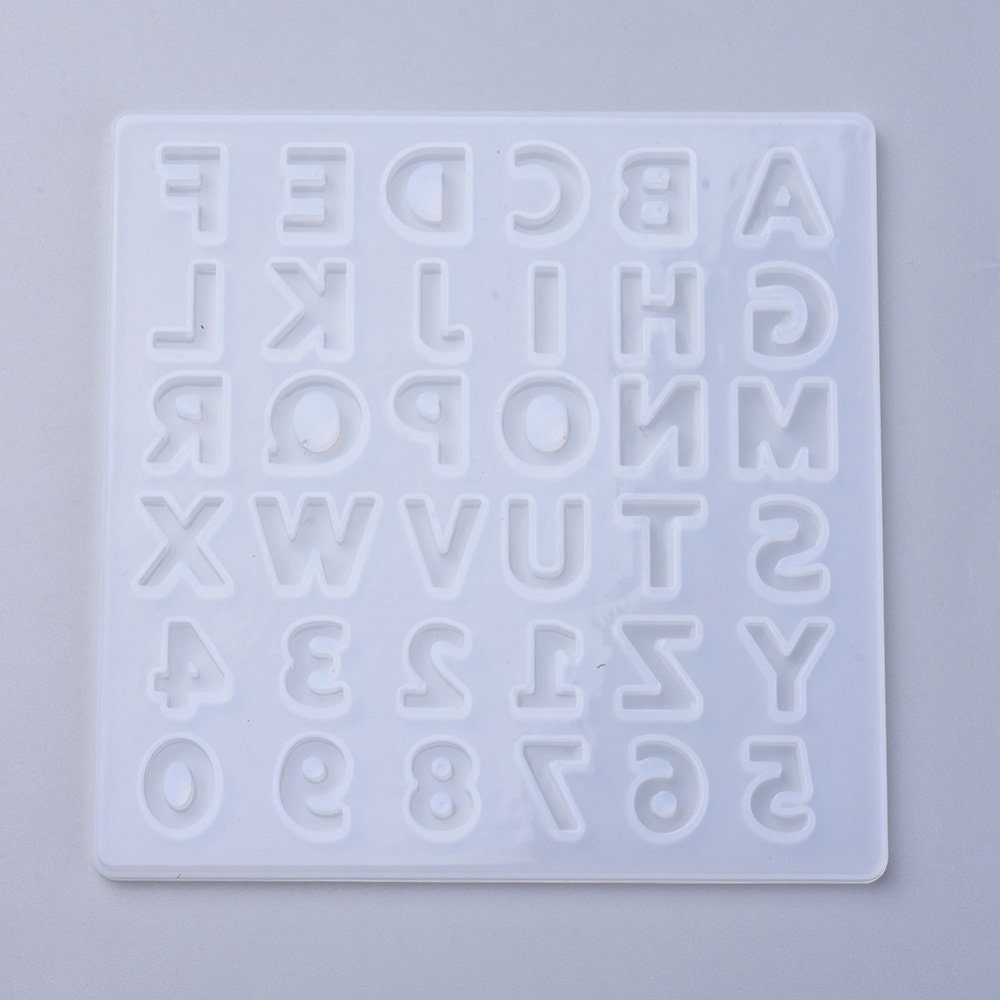 Alphabet Letter and Numbers Reusable Silicone Molds