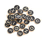 A-Z Individual Black Color Oil Drop Metal letters (12x14mm)