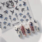 Blue Swallow, Bird Pattern Nail Art Stickers (ts-2155)