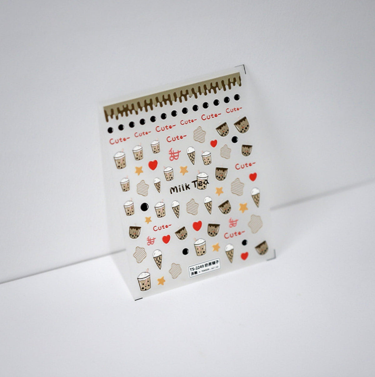 Bubble Tea Lover, Boba Themed Nail Art Stickers (TS-2249 , TS-2250)