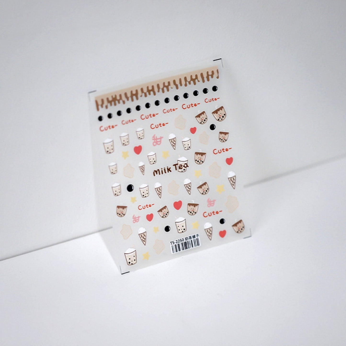 Bubble Tea Lover, Boba Themed Nail Art Stickers (TS-2249 , TS-2250)