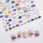 Bunny Cloud Night, Sky Themed 2D Nail Art Stickers (030)