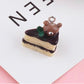Chocolate Bear and Strawberry Bear Cake Charm (19mm x 24mm)