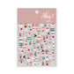 Christmas Nail Art Stickers (Reindeer, Snowman, Santa, Bears,Cookies)