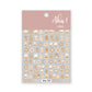Christmas Nail Art Stickers (Reindeer, Snowman, Santa, Bears,Cookies)