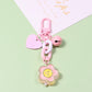 Cute Acrylic Chain Link, Animal and Flower Themed Keychain, Key ring