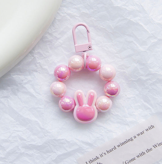 Cute Acrylic Bunny Keychain, Key ring