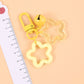 Cute Acrylic Double Star with Bell Keychain, Key ring