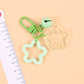 Cute Acrylic Double Star with Bell Keychain, Key ring