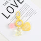 Cute Acrylic Love Bear with Star, Love Themed Keychain, Key ring