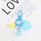 Cute Acrylic Love Bear with Star, Love Themed Keychain, Key ring