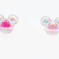 Chunky Cute Acrylic Rainbow Mickey Mouse Head Beads (16MM)