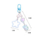 Cute Acrylic Pearlescent Shimmer Cutout Star with Heart Keychain, Key ring