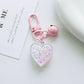 Cute Acrylic Shattered Heart Charm Themed Keychain, Key ring