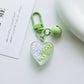 Cute Acrylic Shattered Heart Charm Themed Keychain, Key ring