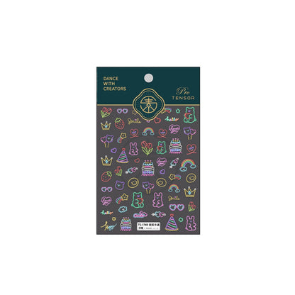 Cute Birthday Doodle Nail Art Stickers (TS-1749, TS-1750)