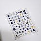 Cute Blue Space Ghost,  Space Themed Nail Art Stickers (2D and 3D)