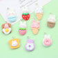 Cute Bunny Themed Food Charms (Donuts, Ice Cream, Cupcake, Bread)