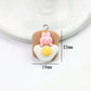 Cute Bunny Themed Food Charms (Donuts, Ice Cream, Cupcake, Bread)