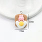 Cute Bunny Themed Food Charms (Donuts, Ice Cream, Cupcake, Bread)