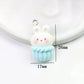 Cute Bunny Themed Food Charms (Donuts, Ice Cream, Cupcake, Bread)