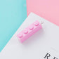 Cute Colorful Long Rectangle Building Block Charm Pendant (3.2cm x 0.8cm)