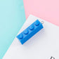 Cute Colorful Long Rectangle Building Block Charm Pendant (3.2cm x 0.8cm)