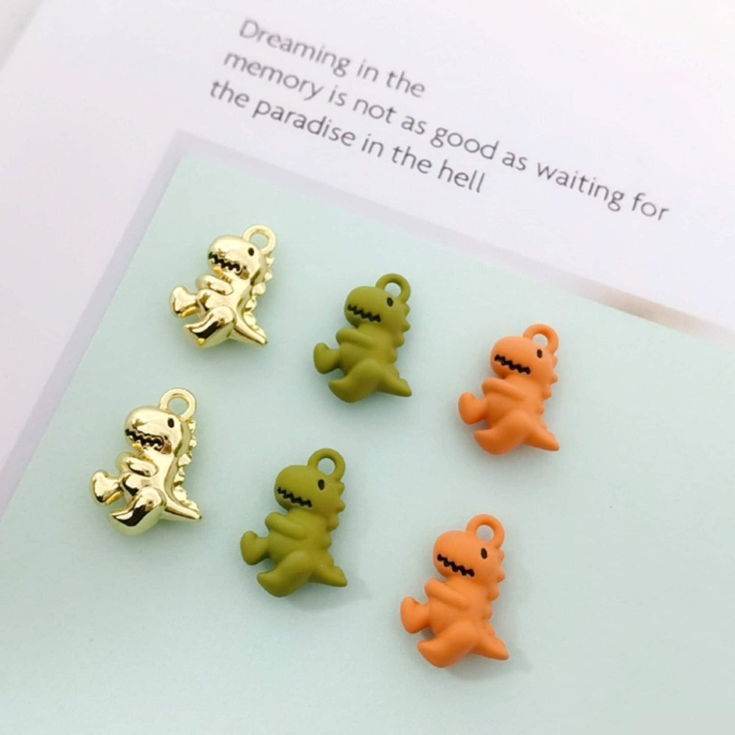 Cute Dinosaur Charm (17mm x 12mm x 5mm)