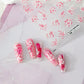 Cute Dreamy Pink Flower Nail Art Stickers (TS-2161, TS-2162)