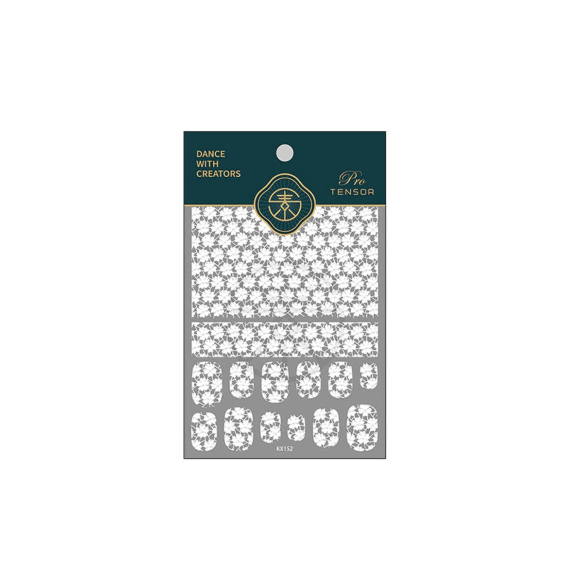 Cute Floral Lace, Flower Themed 5D Nail Art Stickers (KX151,KX152)