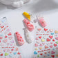 Cute Mixed Hearts, Love Themed Nail Art Stickers (TS-1798, TS-1799)