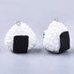 Cute Onigiri Rice Ball Charm (28x27x18mm, Hole: 2mm)