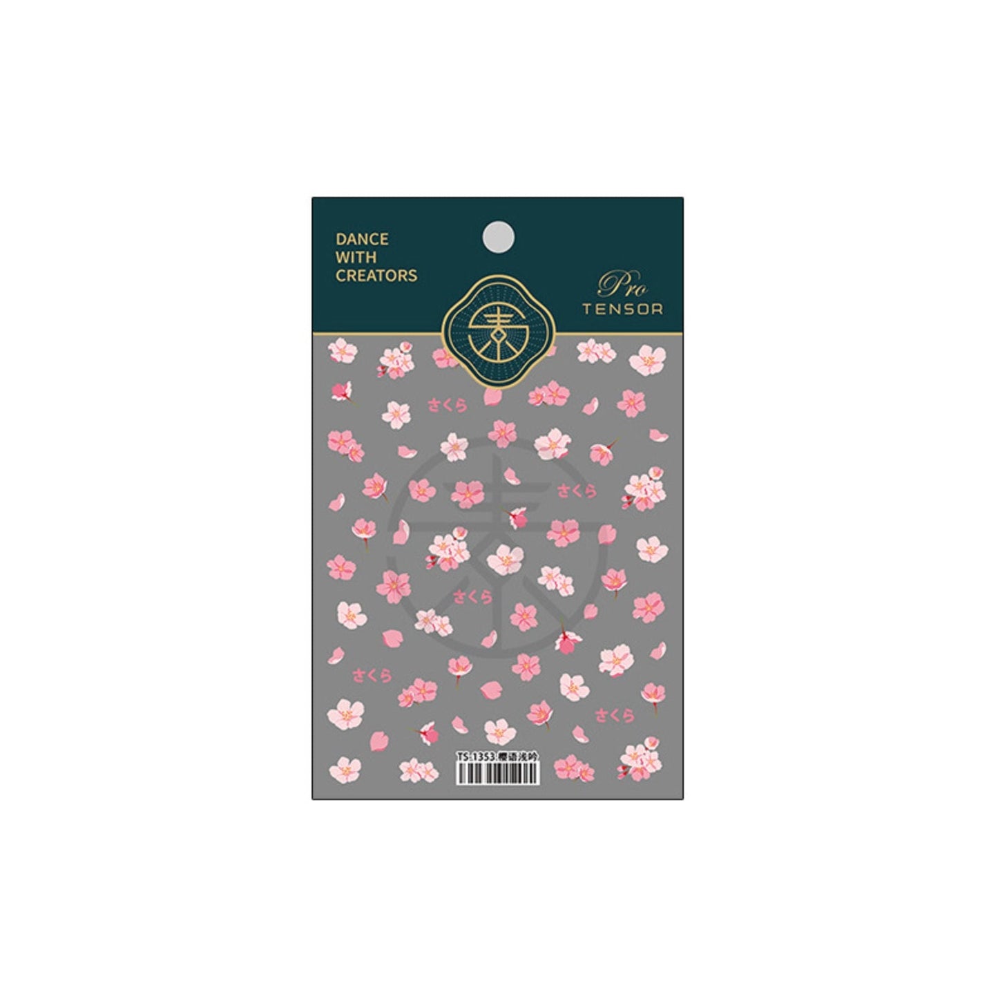 Cute Pink Flower Power, Flower Field Nail Art Stickers (TS-1352, TS-1353)