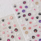 Cute Puffy Cat Paw, Animal Themed Nail Art Stickers (m337, TS-3660)