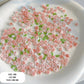 Cute Roses w/Leaves and Faux Pearls for Nail Art (30-40pc per order)