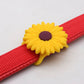 Cute Sunflower Themed Dog Collar Add-On Silicone AirTag Case