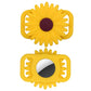 Cute Sunflower Themed Dog Collar Add-On Silicone AirTag Case