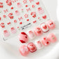 Cute Valentines Day Love Theme Nail Art Stickers (TS-2198, TS-2199)