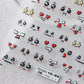 Cute Funny Facial Expressions Themed Nail Art Stickers (TS-2230, TS-2231)